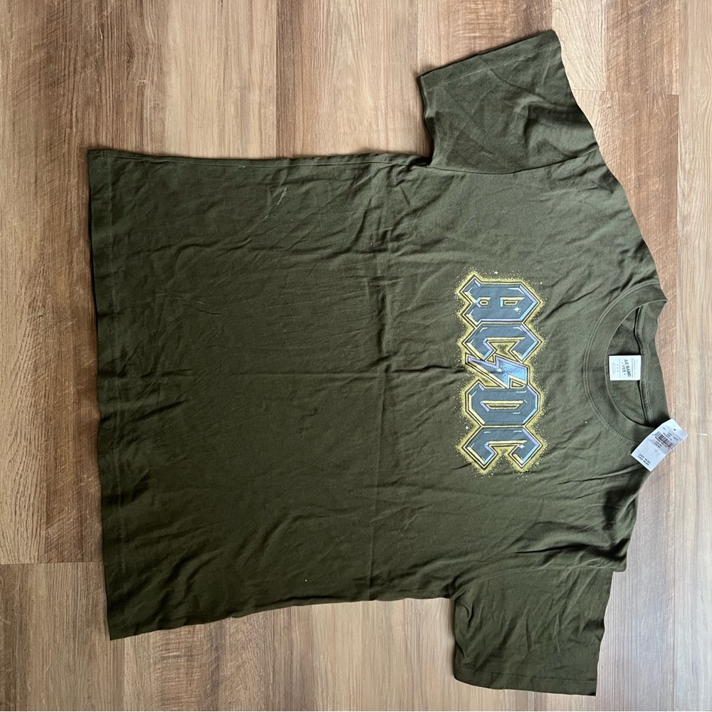 AC/DC Olive Green T-shirt